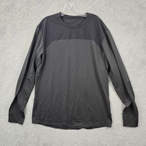 Lululemon Men’s Metal Vent Tech Long Sleeve Pullover Shirt Top Gray Size XL
